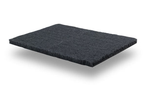 Palace Pet Super Deluxe Ribbed Pet Bed, Charcoal 20"x 30"