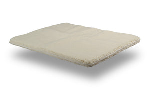 Unreal Lambskin Plush Brute Sewn Pet Bed, Natural 18"x 24"